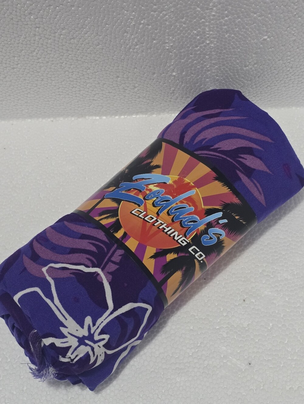 New Zodad's Purple Floral Sarong Wrap